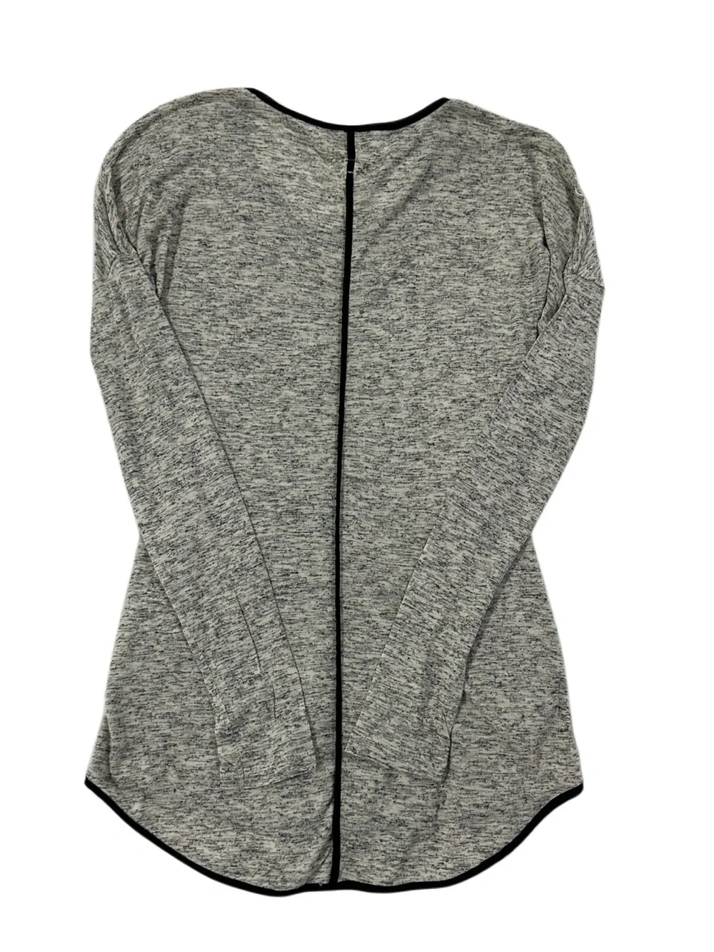 Rag & Bone New York Marled Knit Scoop Neck Long Sleeve Black Trim Top Size S - Picture 6 of 10